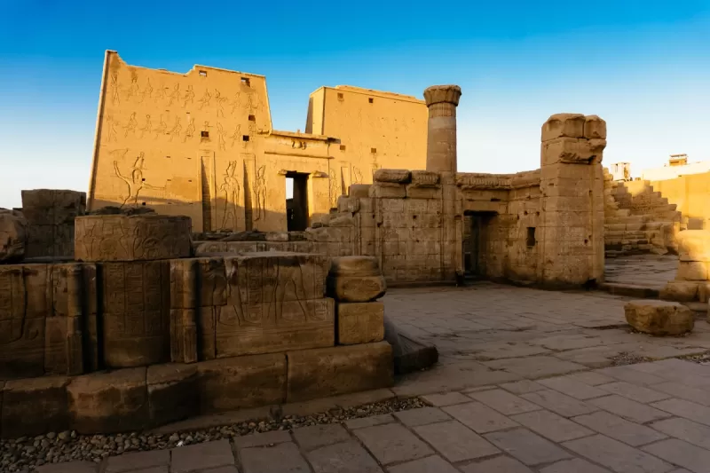 Discover the ancient Edfu Temple aboard the Blue Shadow I Nile Cruise