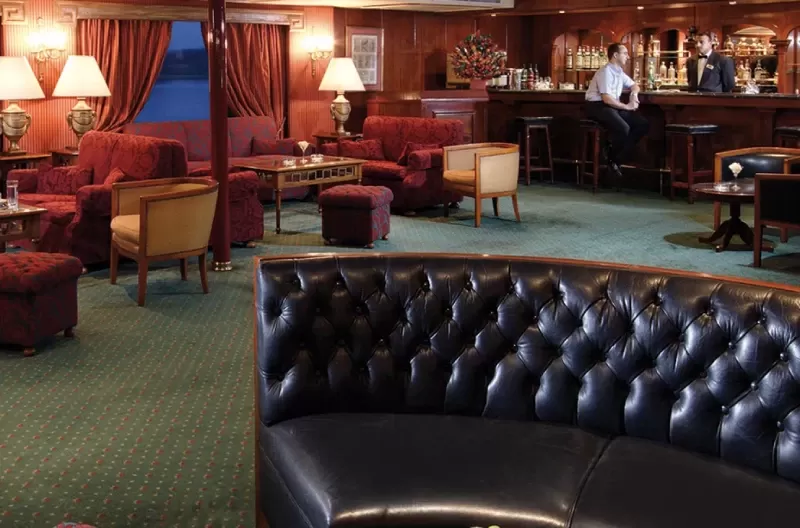 Enjoy luxury and comfort in the lounge area on the Jaz Crown Prince