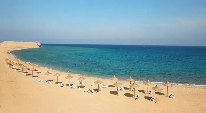 Enjoying Red Sea beach on Ain El Sokhna day tour