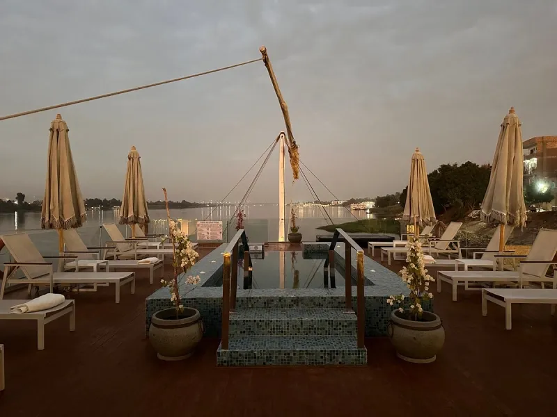 Nawara Luxury Dahabiya Cruise pool