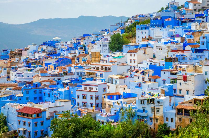 Wander through the Blue City of Morocco in comfort with a private guide