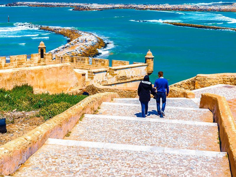 Relax by the waves at Rabat Beach