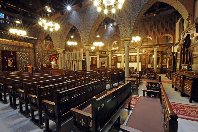 Visit the historic Hanging Church during your 13-day Luxury Jordan and Egypt tours.