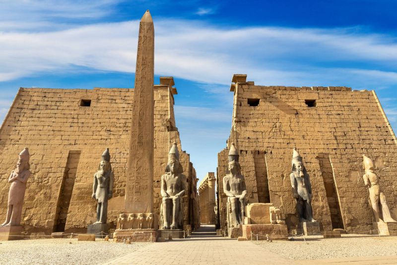 Experience the timeless beauty of Luxor Temple on a private luxury Egypt and Jordan tour.