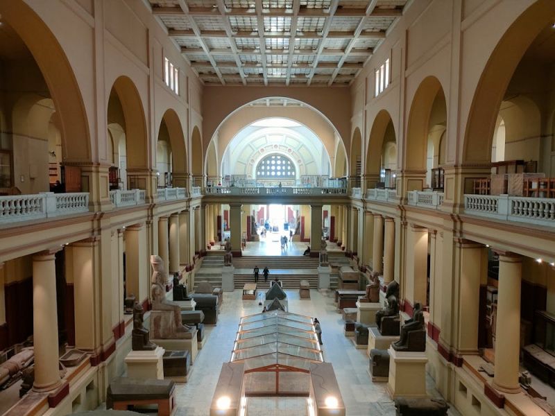 interior of Egyptian Museum in Cairo, visited during 6-Day Egypt Budget Tour: Cairo and Luxor