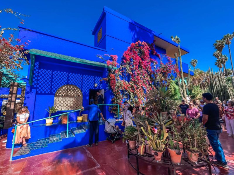 Your Morocco private tour includes the breathtaking Majorelle Garden