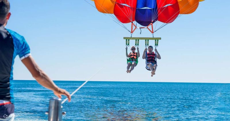 Best Egypt tours include thrilling parasailing experiences