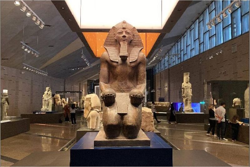 Exploring the Grand Egyptian Museum on a 11-day luxury Egypt vacation