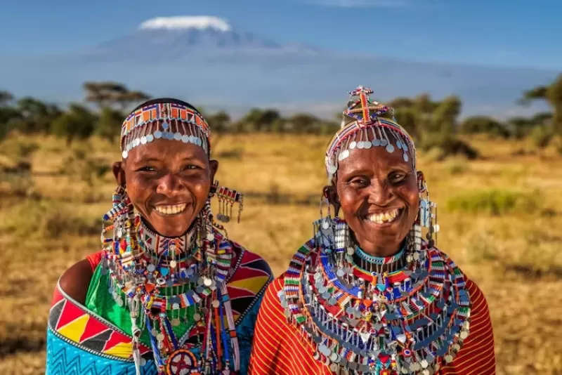 The Maasai warrior cultural encounter included in the 3 Days Kenya Safari Masai Mara itinerary.