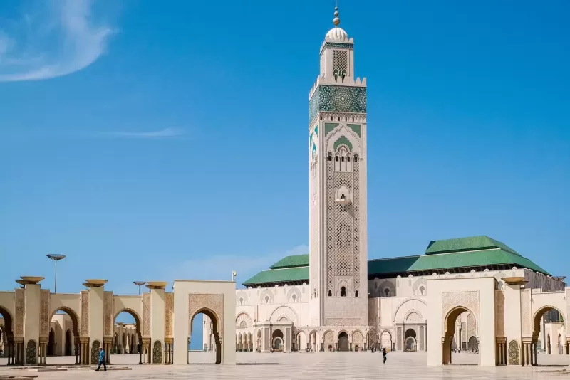Discover the Hassan II Mosque on tours in Morocco