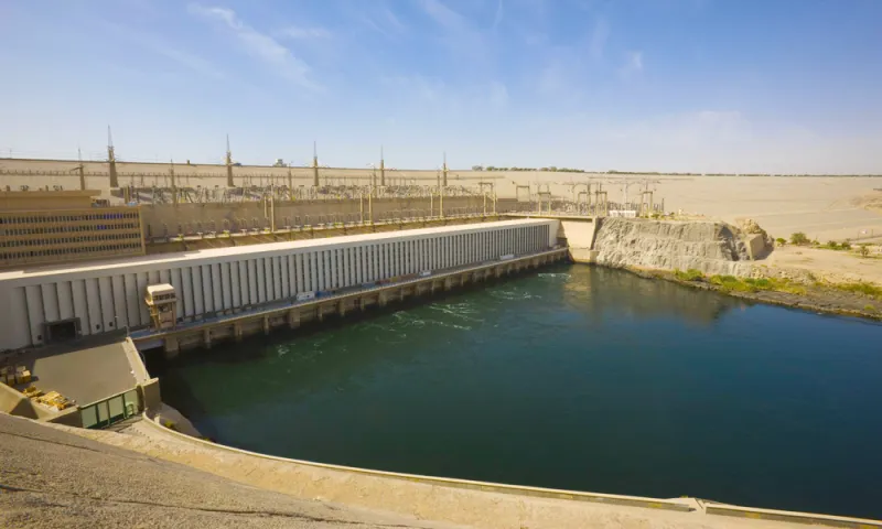 Historic Aswan High Dam Egypt