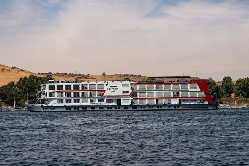 Kira Nile Cruise visiting Kom Ombo Temple between Luxor and Aswan