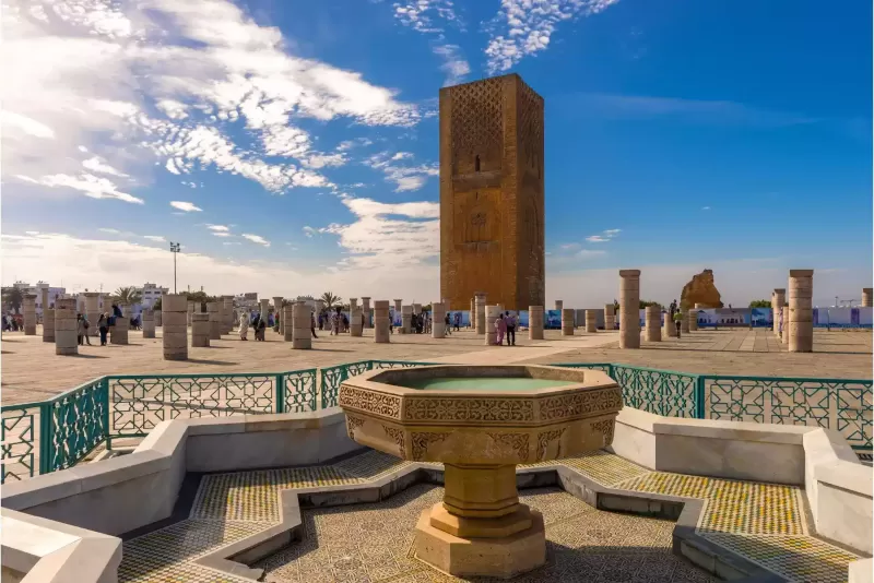Visit Hassan Tower on a private Morocco tour