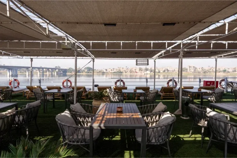 Magic I Nile Cruise relaxing on sundeck during Nile sailing