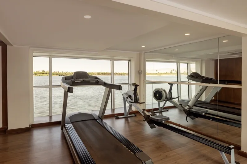 Luxury gym aboard Nile cruise
