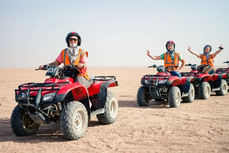 Desert Safari by Quad Bike Around Pyramids