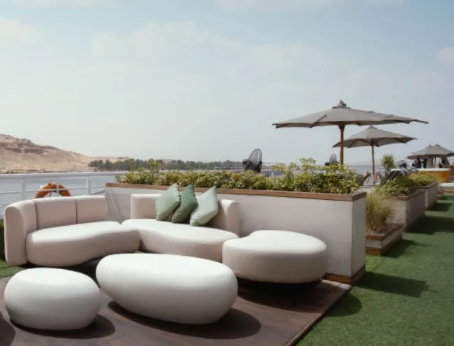 Luxury reception onboard Nile cruise