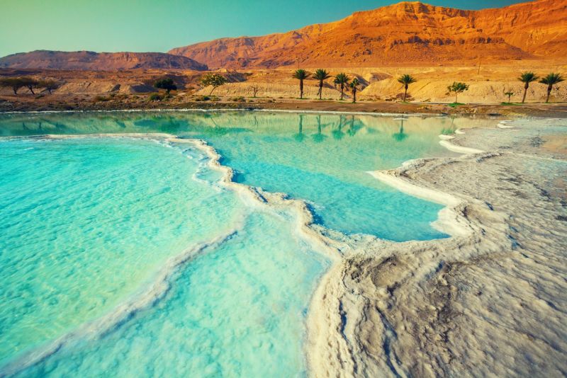 Floating experience at Dead Sea included in Jordan tours