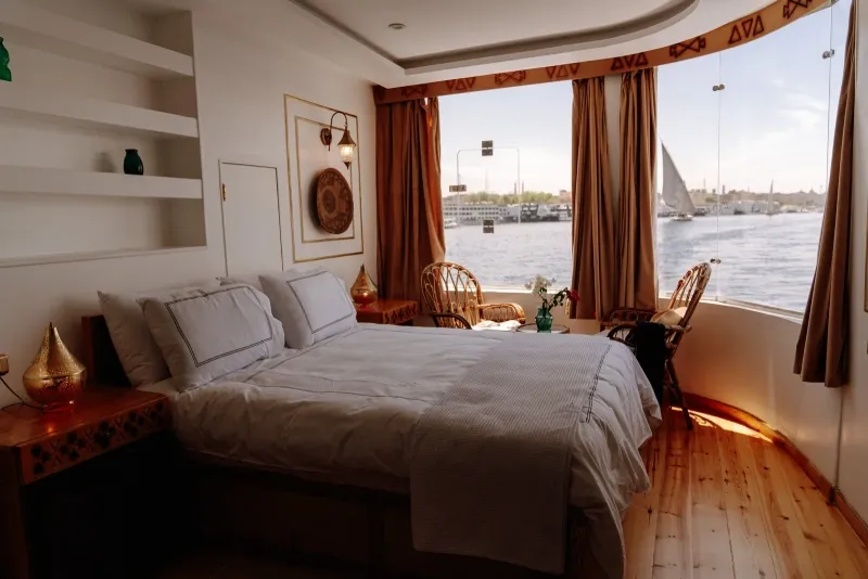 Private Nile Dahabiya Cruise luxury suite