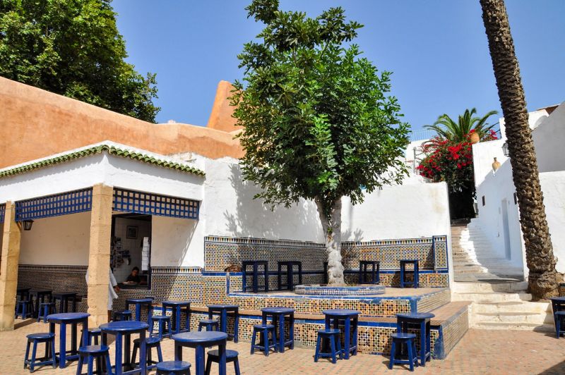 Relax with stunning views at Café Maure during your tour