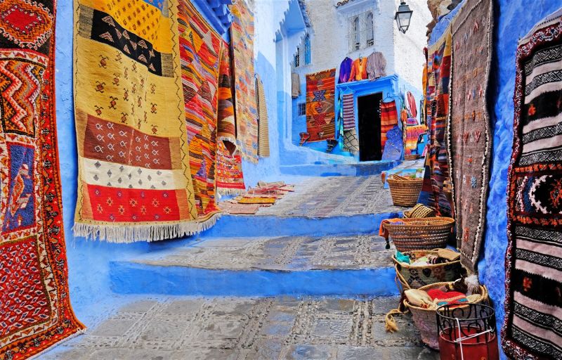 Explore the charming streets of Chefchaouen with guided Morocco tours