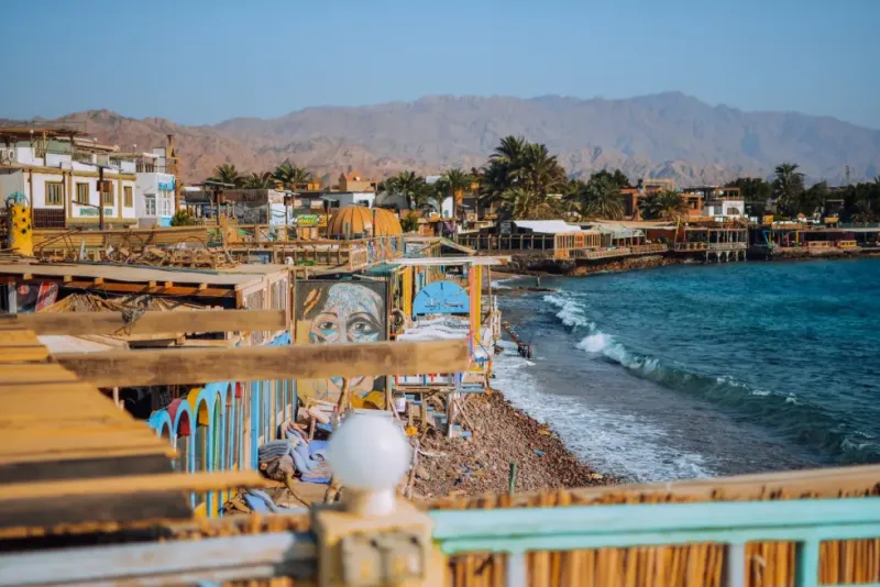 Panoramic sea view from Dahab coastal tour