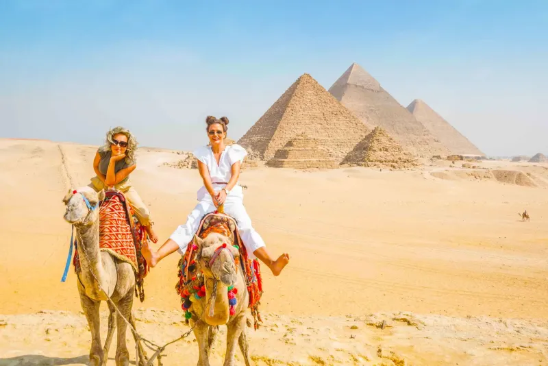 Cairo camel ride pyramids tour Giza experience