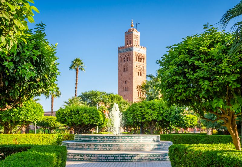 Kutubiyya Mosque is an essential stop on Morocco private tours