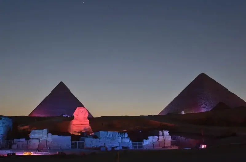 Egypt Tour experience Giza Sound Light Show