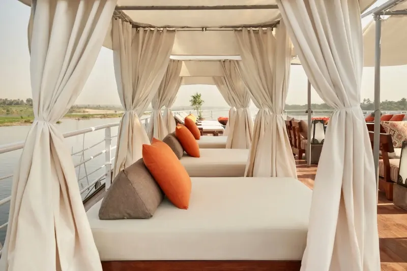 Panoramic Sun Deck Aboard Sanctuary Nile Adventurer