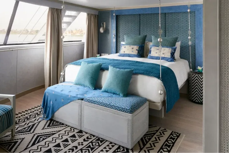 Spacious Bedroom Cabin Aboard Sanctuary Nile Adventurer