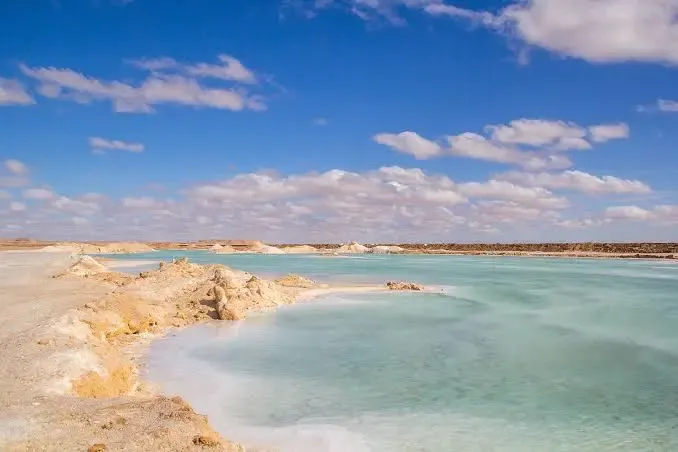 Salt Lakes in Siwa Oasis