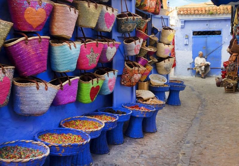 Wander the blue alleys of Chefchaouen Medina on expert-guided Morocco tours