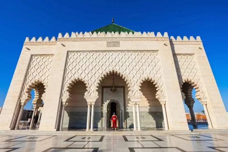 Step into Moroccan history with a visit to the Mausoleum of Mohammed V