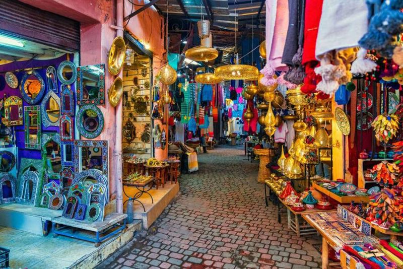 Morocco tours take you through authentic medina markets