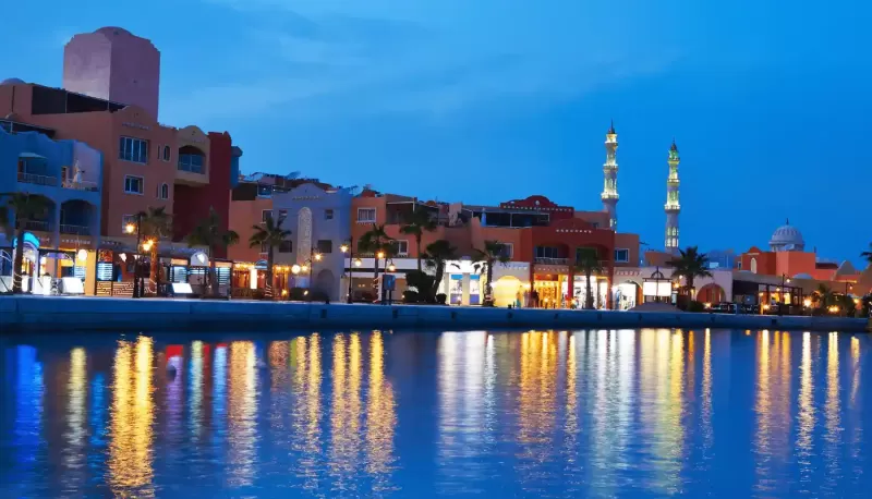 Hurghada City Tour beach view on Hurghada day tour