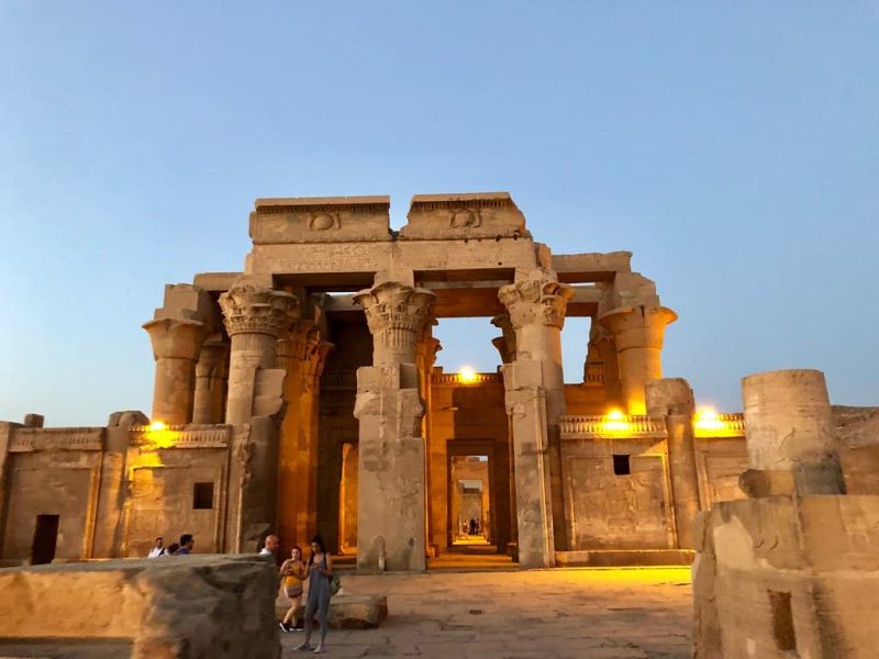 Explore the unique double sanctuary of Kom Ombo Temple during your scenic 11-day private Egypt tour with Nile cruise.