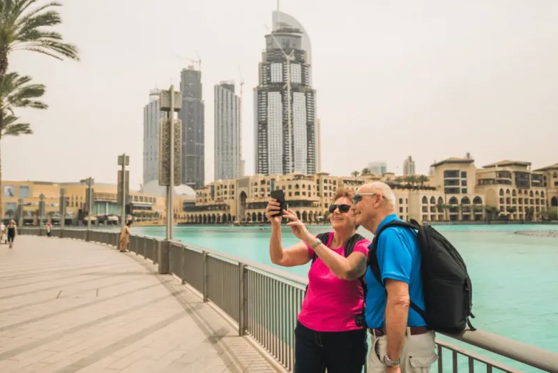 Dubai skyline city view