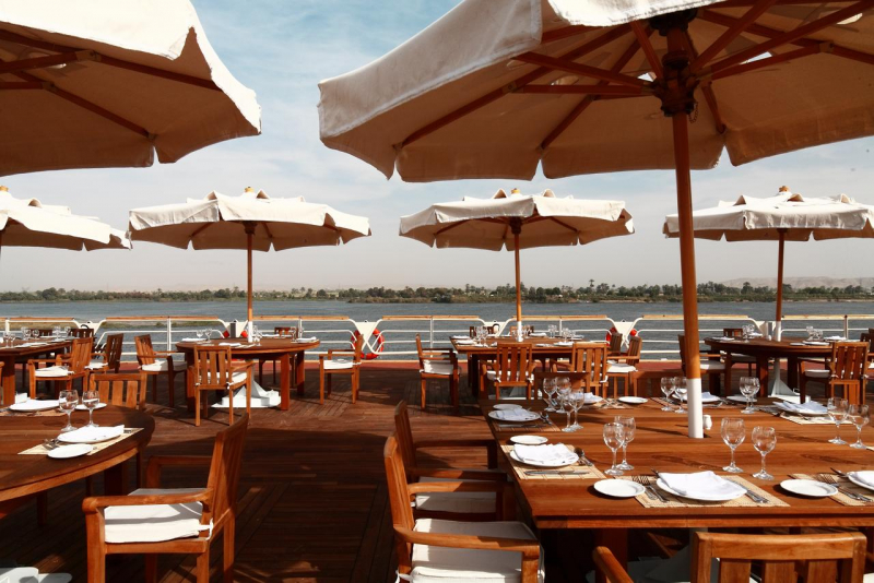 MS Nile Goddess Nile Cruise – chic cabin with panoramic Nile views and plush comfort