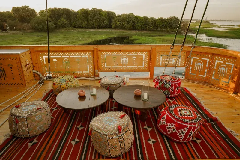 Private Nile Dahabiya Cruise relaxing