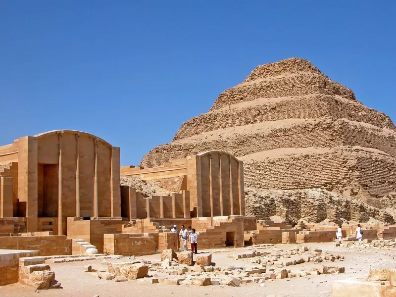 View of Sakkara necropolis and Step Pyramid during a Cairo day tour