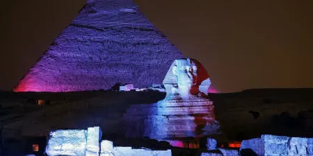 Pyramids sound and light show