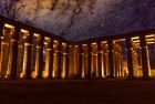 Luxor Temple illuminated at night during Esplanade Nile Cruise visit