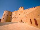 Historic Jabrin Castle in Oman with traditional Omani architecture and fortified walls.