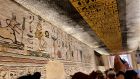 Ancient royal tombs in the Valley of the Kings