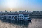 Steigenberger Royale Nile Cruise sailing elegantly on the Nile – a vessel of royal comfort and timeless Egyptian beauty