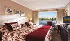 Steigenberger Minerva Nile Cruise dining area with panoramic Nile views