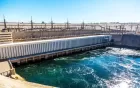 High Dam in Aswan Egypt overlooking the Nile River with scenic views