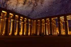 Luxor temple illuminated night view