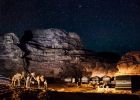 Experience the beauty of Wadi Rum desert landscapes under the stars on your Egypt and Jordan travel adventure.